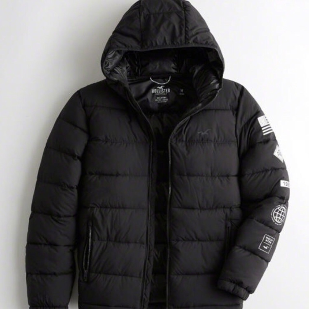 Recycled Fill Hooded Puffer Jacket